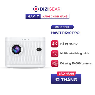 Máy Chiếu Mini HAVIT PJ210 Pro, Full HD, Android 9.0, Tự Động Điều Chỉnh Thông Minh - Chính Hãng BH 12 Tháng Dizigear