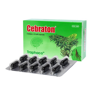 Hoạt huyết dưỡng não Cebraton hộp 50 viên nang mềm chính hãng công ty Traphaco