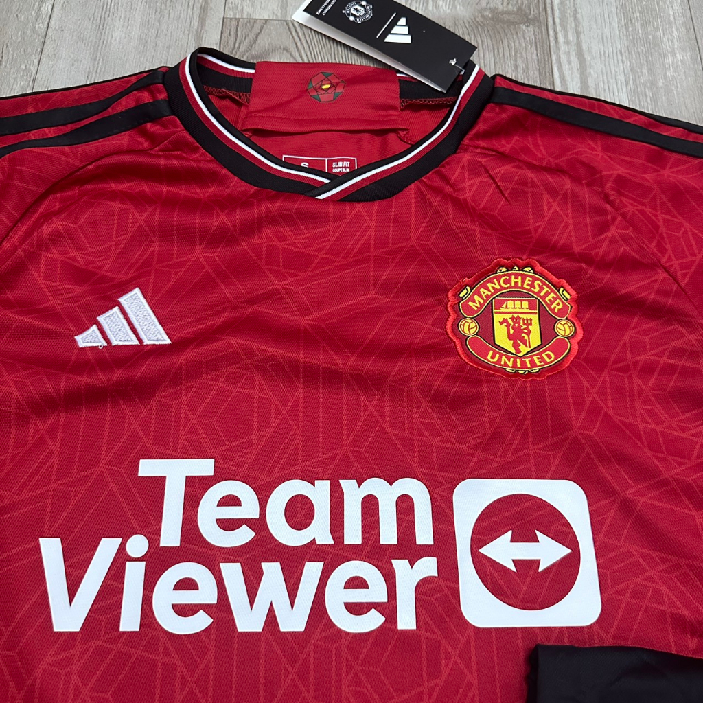 Áo Bóng Đá CLB Manchester United, Áo Đá Banh Mu Sân Nhà 2023/20224 - Chuẩn Mẫu Thi Đấu - Vải Polyester Gai Thái