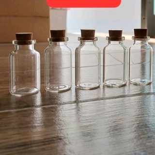 Sỉ Combo 10 lọ thủy tinh 10Cc 15ml ,Nút Bần gỗ Dùng đựng tinh dầu, trang trí nhà cửa,