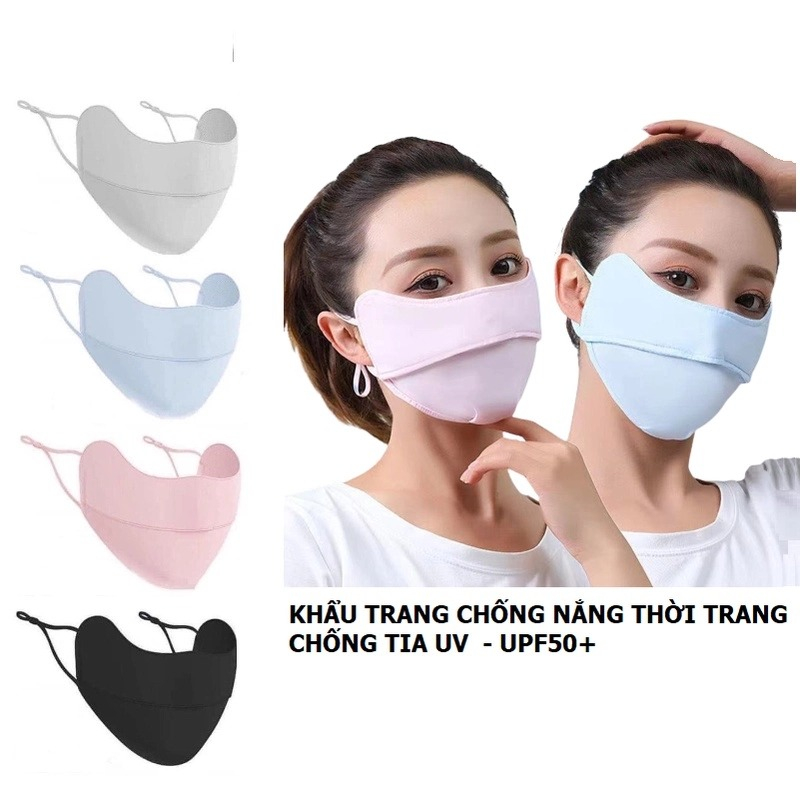 Khẩu trang chống nắng chống tia cực tím UPF50+