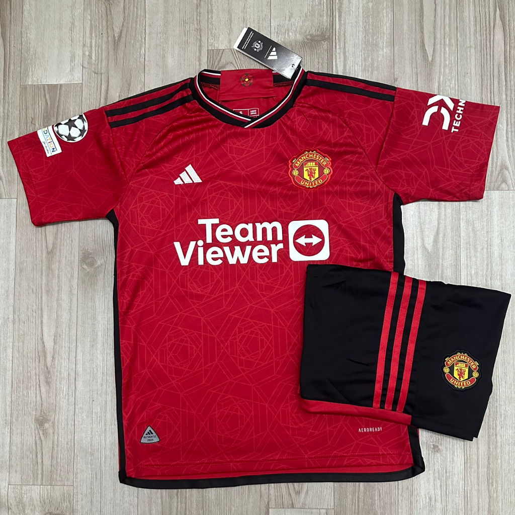 Áo Bóng Đá CLB Manchester United, Áo Đá Banh Mu Sân Nhà 2023/20224 - Chuẩn Mẫu Thi Đấu - Vải Polyester Gai Thái