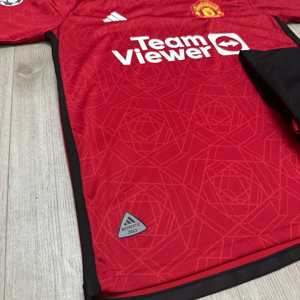 Áo Bóng Đá CLB Manchester United, Áo Đá Banh Mu Sân Nhà 2023/20224 - Chuẩn Mẫu Thi Đấu - Vải Polyester Gai Thái