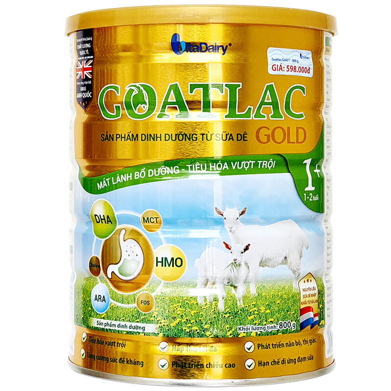 Sữa Dê Goatlac Gold 1+ 800g