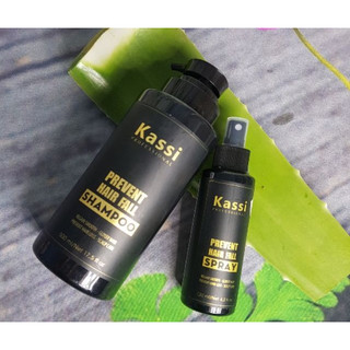 Bộ dầu gội và xịt dưỡng ngăn ngừa và kí.ch thích mọc tóc kassi hương nước hoa - hàng chính hãng công ty
