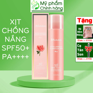 JMSOLUTION Xịt Chống Nắng HOA HỒNG JM Solution Glow Luminous SPF50+PA++180ml  CHÍNH HÃNG]
