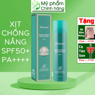 Xịt Chống Nắng JMSOLUTION Chiết Xuất Ngọc Trai JM Solution Marine Luminous Pearl Sun Spray 180ml SPF 50+, PA++++