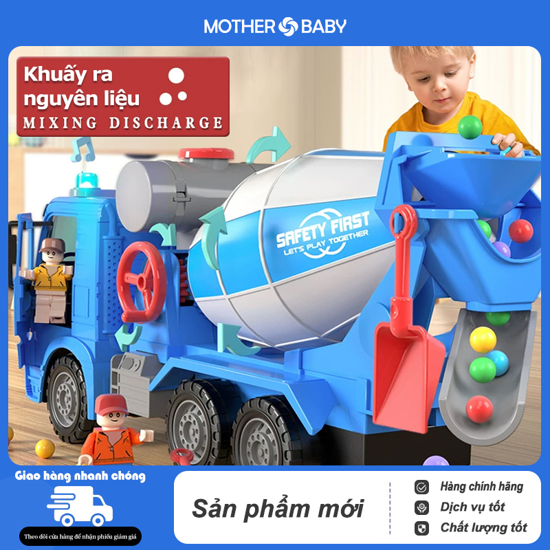[HÀNG CÓ SẴN] 2023 New Đồ chơi trẻ em xe chở xi măng (xe bồn, xe trộn bê tông) ,đồ chơi cho bé trai,đồ chơi trẻ em