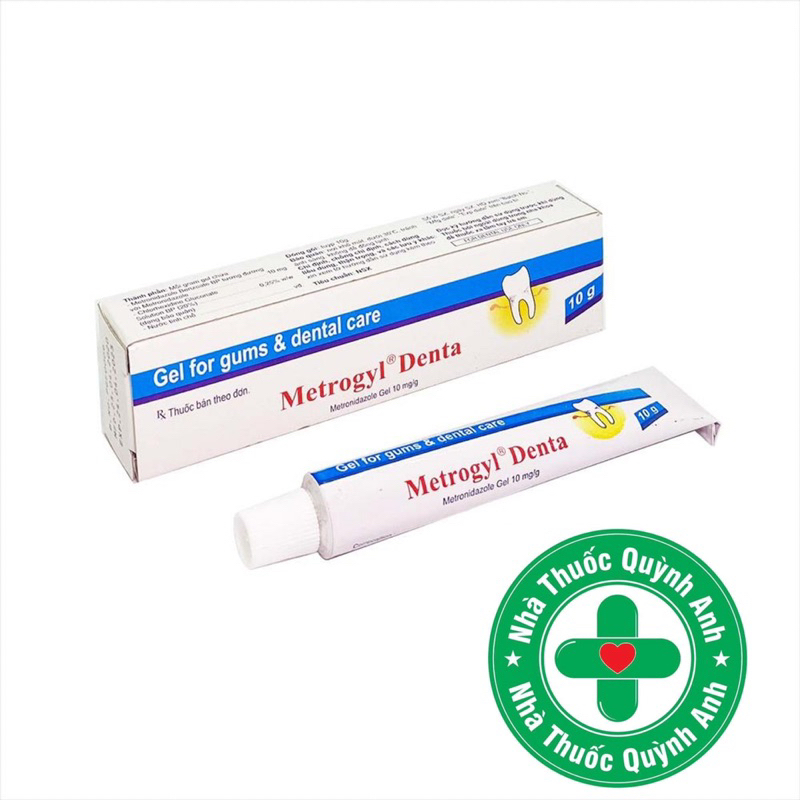 ✅ Gel thoa giảm sâu răng, sưng nuớu, nha chu Metrogyl Denta tuýp 10g