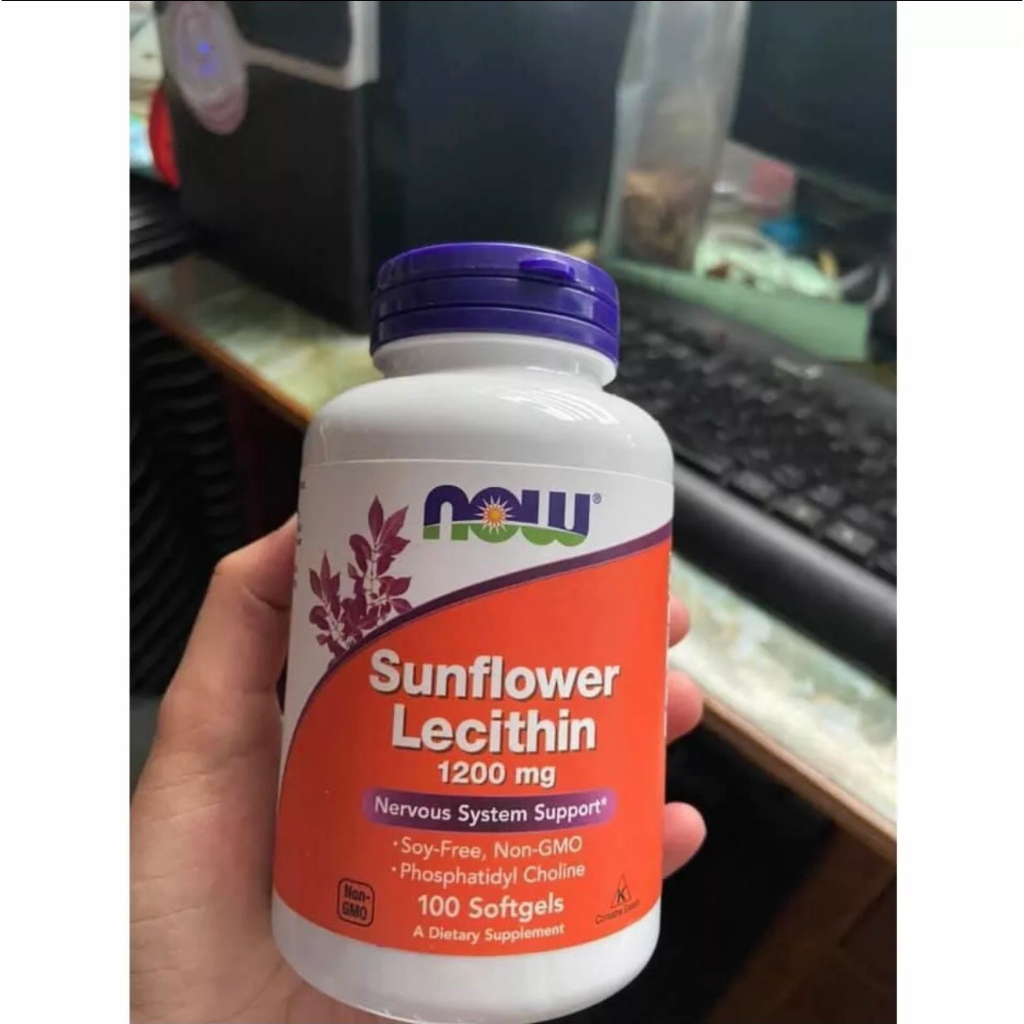 Viên uống chống tắc tia sữa Lecithin 1200mg Now Sunflower (Mỹ) 100 viên