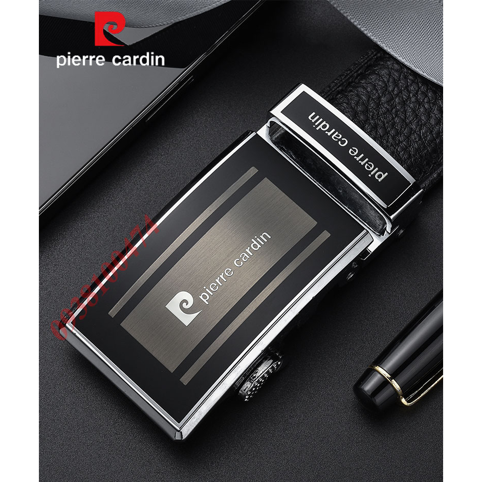 Thắt lưng nam Pierre Cardin chính hãng dây da bò cao cấp khóa chốt tự động PCJ1129