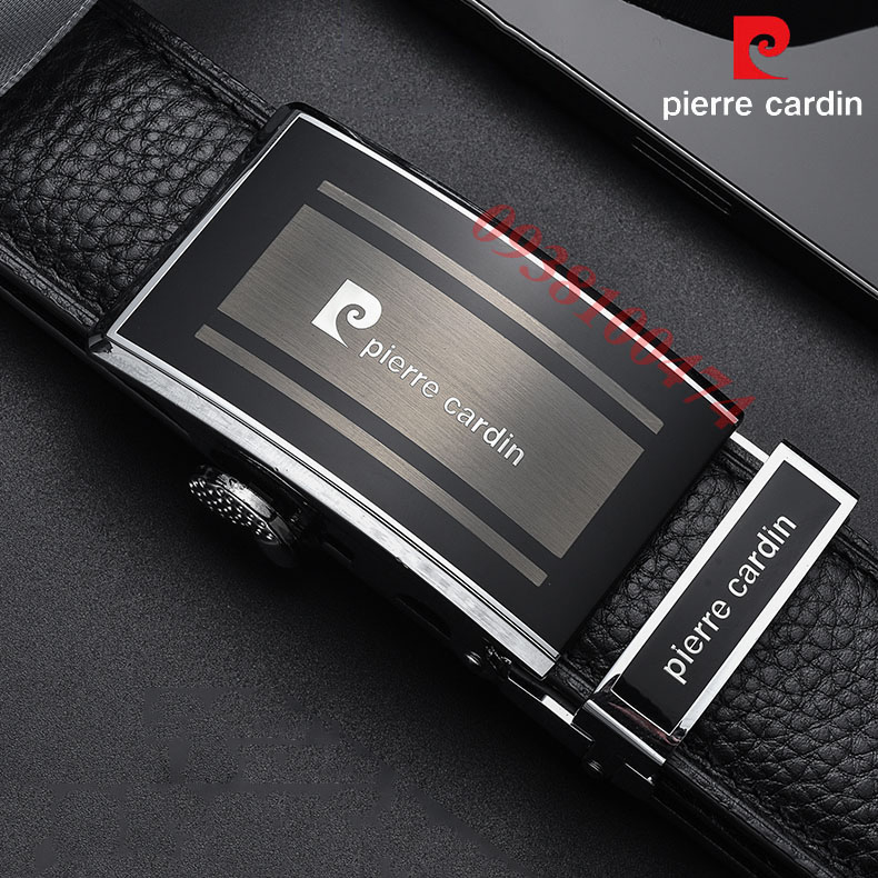 Thắt lưng nam Pierre Cardin chính hãng dây da bò cao cấp khóa chốt tự động PCJ1129