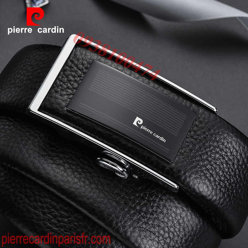 Thắt lưng nam Pierre Cardin chính hãng dây da bò cao cấp khóa chốt tự động PCJ1131