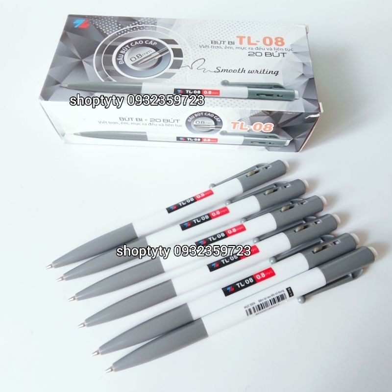 1 Hộp Viết Bi Xanh TL 08 Chính Hãng