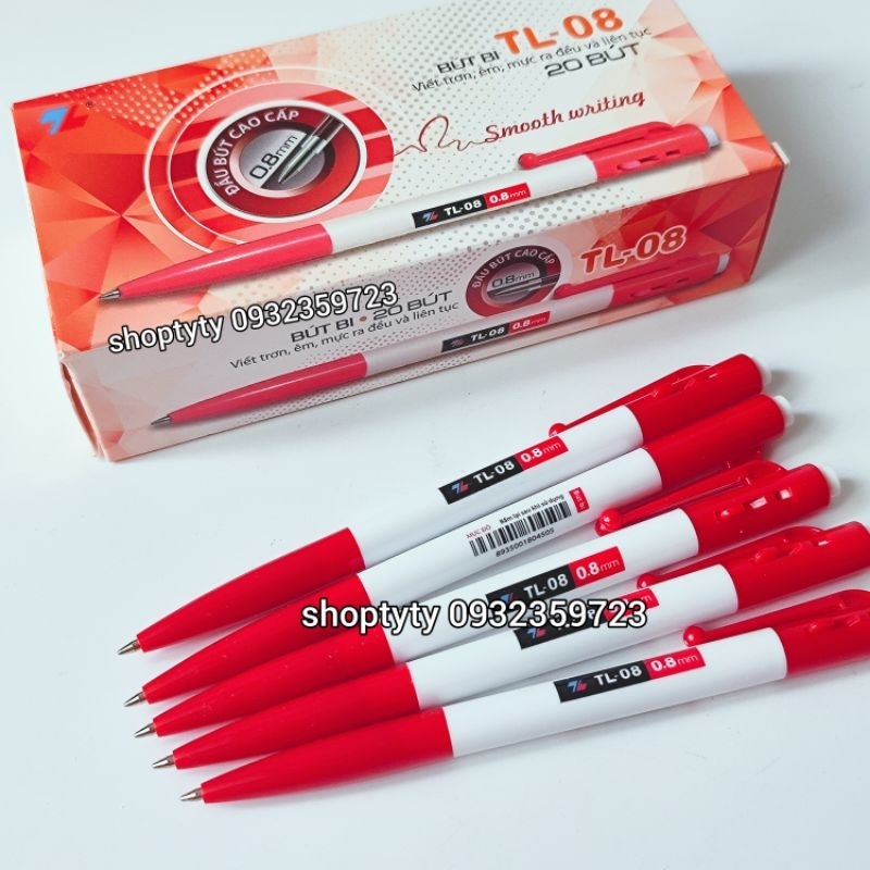 1 Hộp Viết Bi Xanh TL 08 Chính Hãng