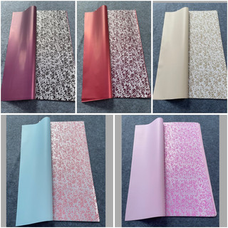 Giấy gói hoa 2 mặt ô vuông nhỏ (20 tờ)