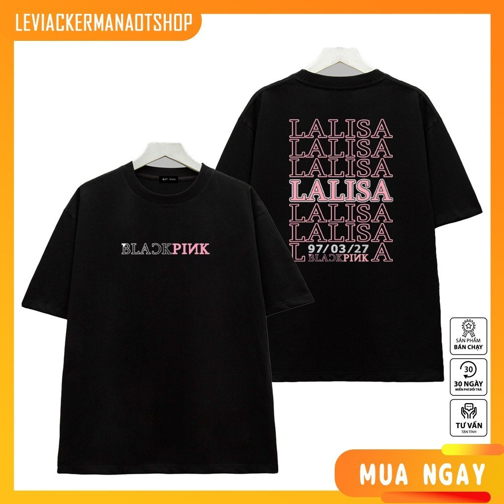 Áo thun Đen/ BLackPink mẫu áo Jisoo - Lisa