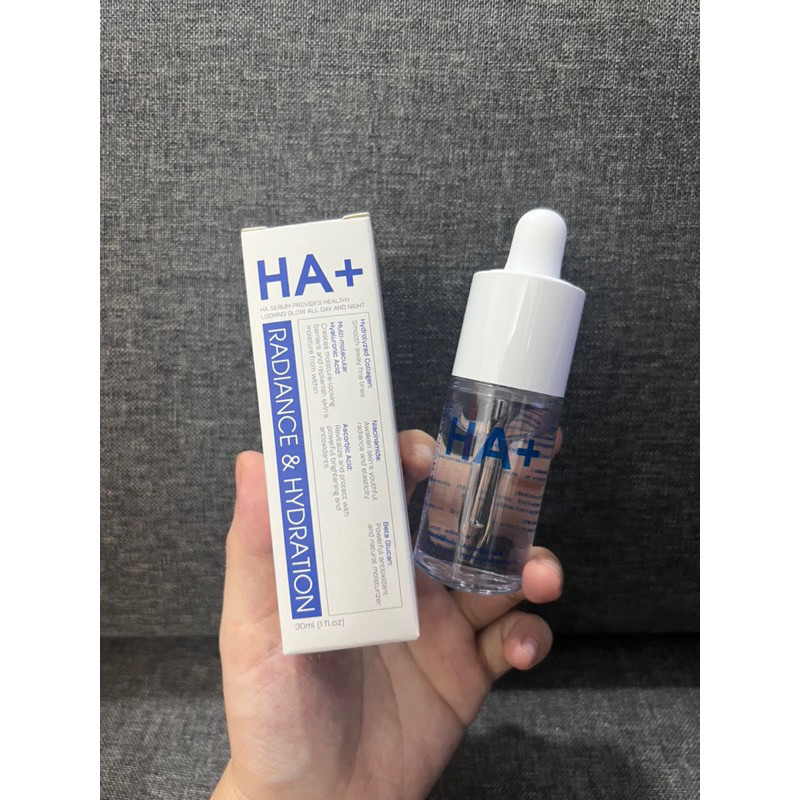 Tinh chất Serum Ha+ Radiance & Hydration Collagen Thuỷ Phân + Ha Đa Phân Tử 30ml