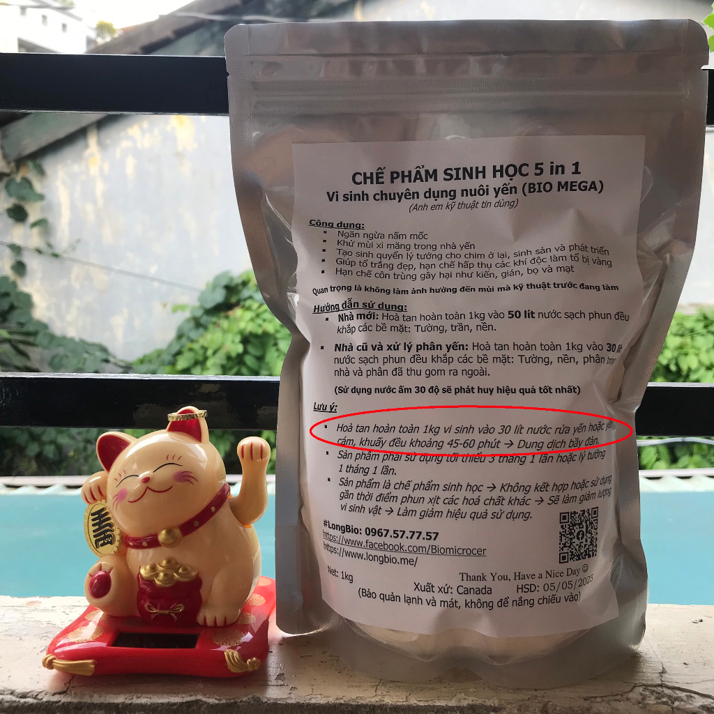 Vi sinh nhà yến BIO MEGA - 1KG