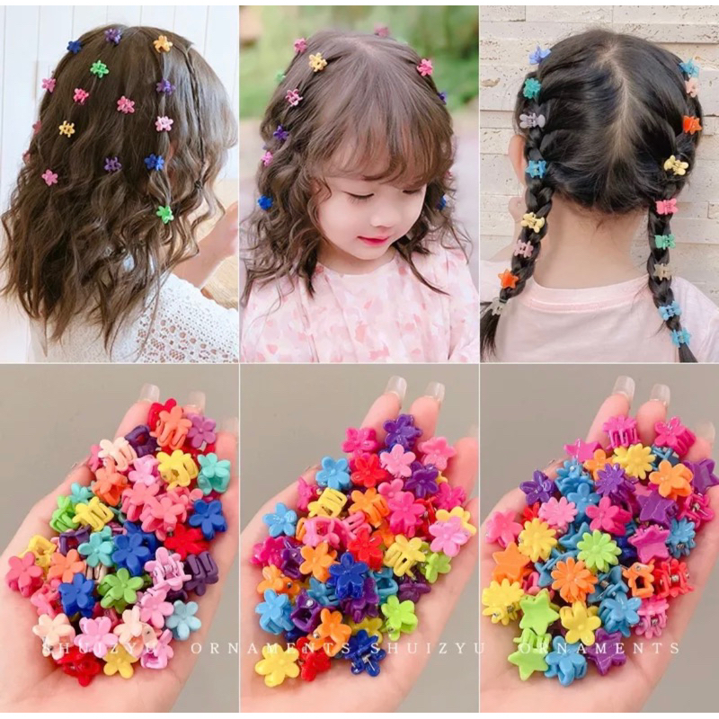 Lọ 100 kẹp càng cua nhí mini cho bé