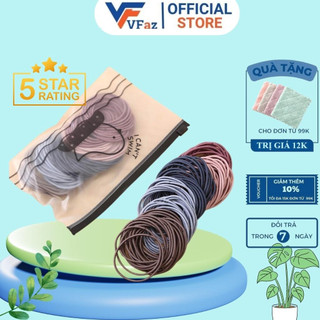 Sét 100 Chun Buộc Tóc VFaz Túi Zip Hình Con Chim Loại Đẹp Chắc Chắn