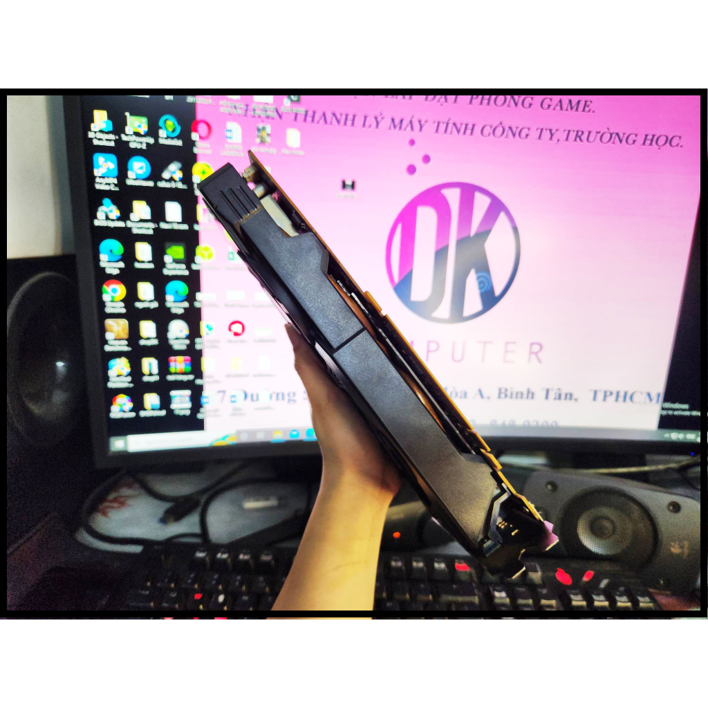 Card màn hình Powercolor RX570 8G 1DVI kèm dây chuyển DVI to HDMI