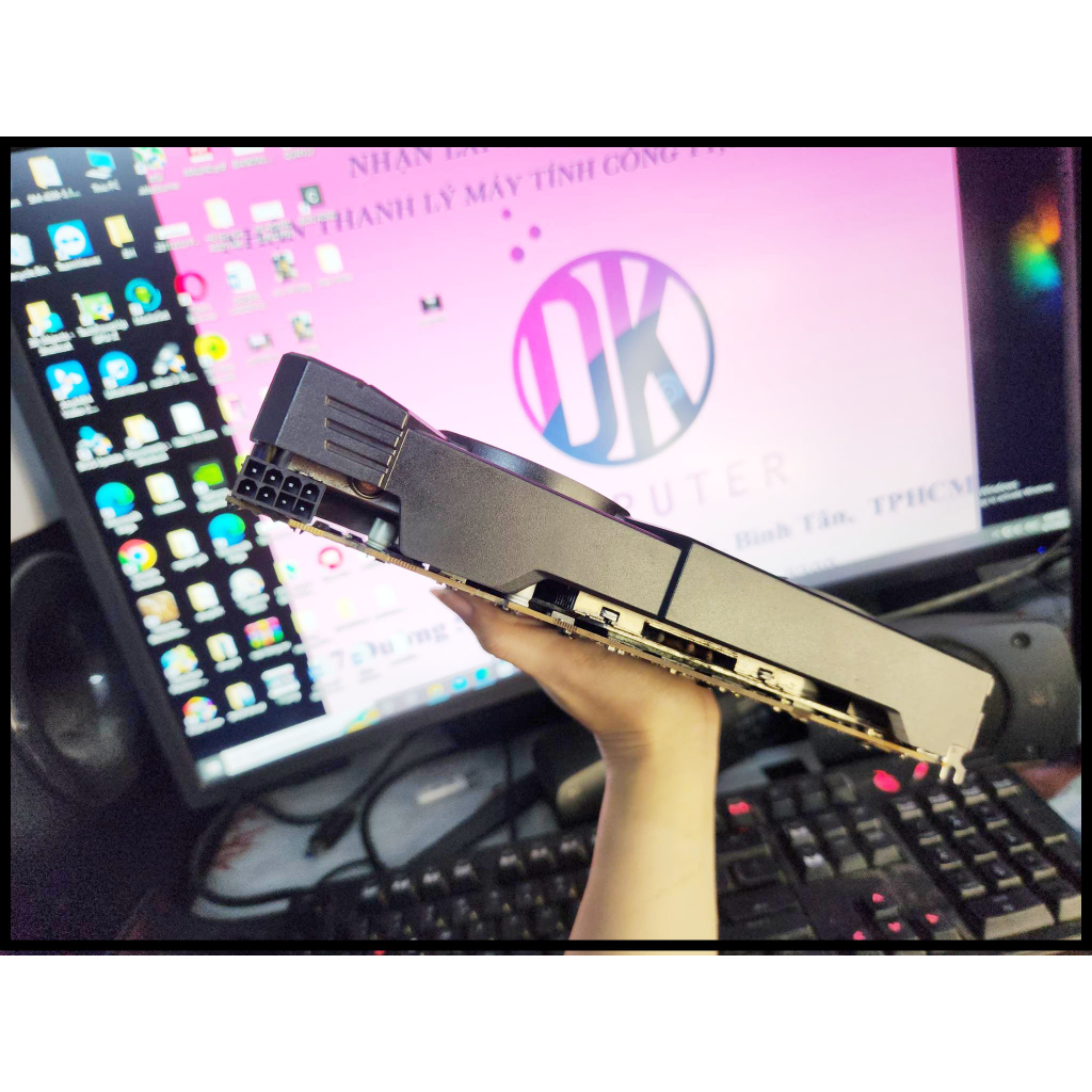 Card màn hình Powercolor RX570 8G 1DVI kèm dây chuyển DVI to HDMI