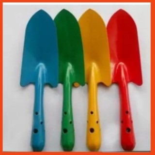 Xẻng làm vườn xẻng trồng cây xẻng sắt sơn cầm tay bền đẹp dài 27cm