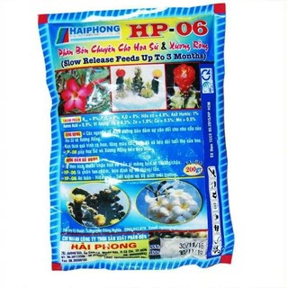 Phân bón sen đá bón hoa sứ và xương rồng gói 200gram