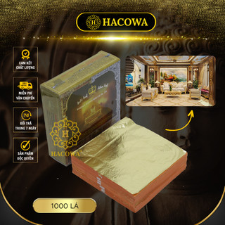 Set 1000 Lá Ý đế vương Hacowa 14cm x 14cm chuyên dát vàng tượng phật, đồ thờ, đồ nội thất cao cấp, vàng lì, bóng đẹp