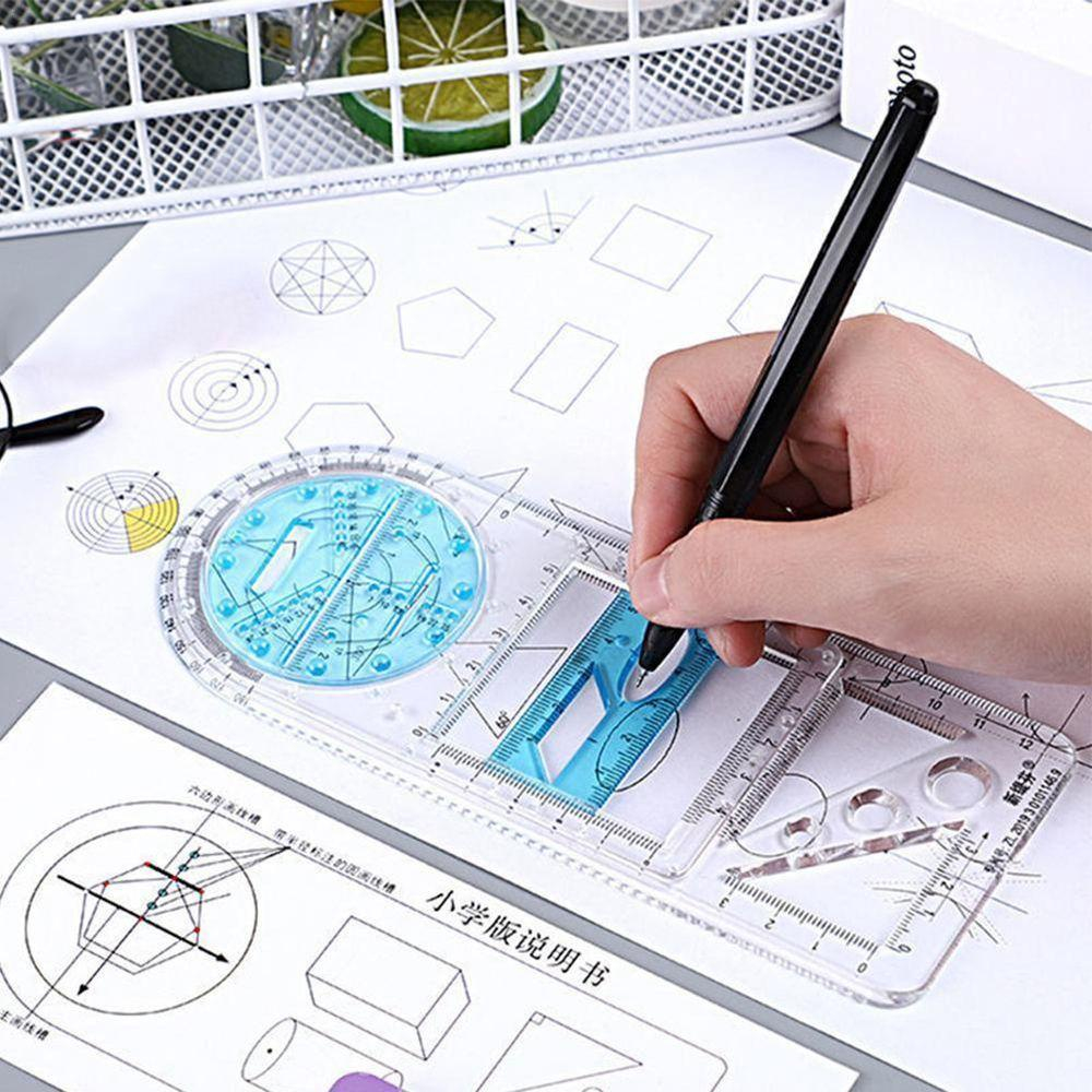 Thước Kẻ Hình Học Nghệ Thuật Dành Cho Học Sinh / Văn Phòng