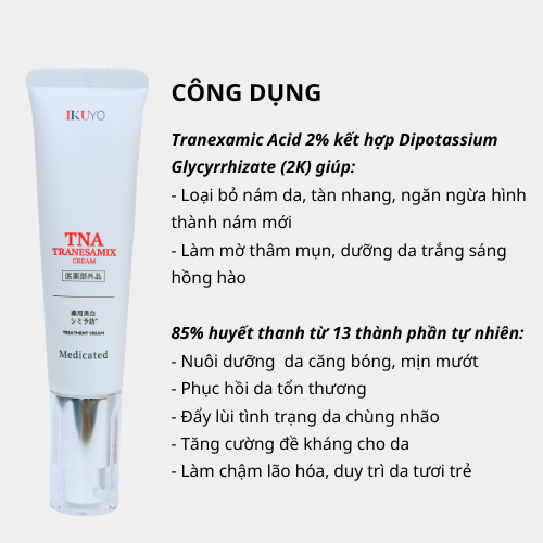 Tinh chất serum/Kem mờ nám TNA Tranesamix Essence của Nhật Bản