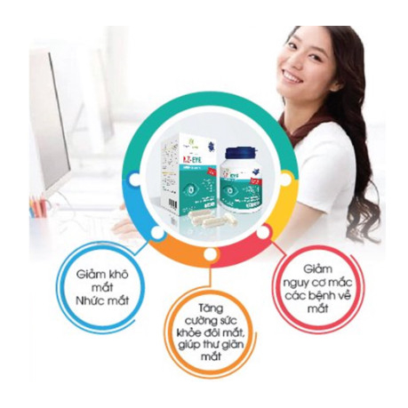 Bổ mắt Every day health NZ - EYE Giúp tăng cường thị lực giảm các triệu chứng khô mắt mỏi mắt hộp 30 viên