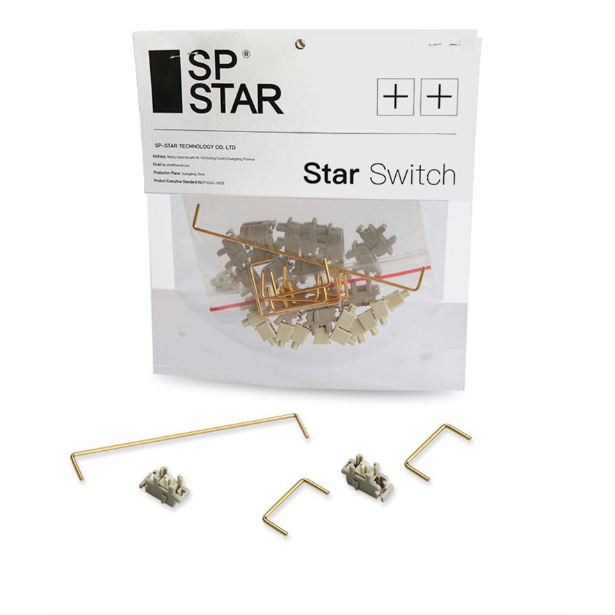 Stab SP Star Plate Mount Wire Vàng | Thanh cân bằng cho bàn phím cơ