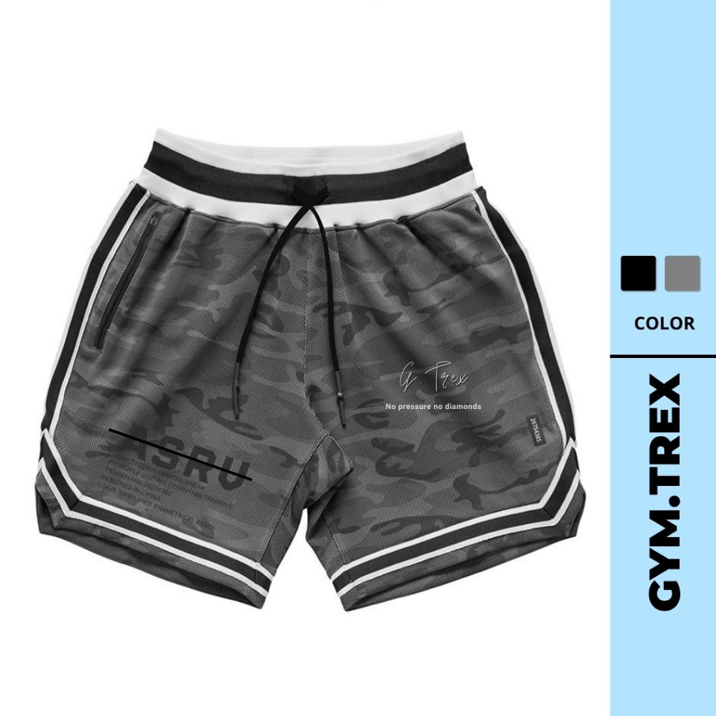 Quần đùi tập gym nam SP232, Quần short nam thể thao GYMTREX