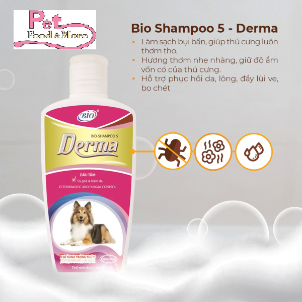 Bio Derma 150ml - Sữa tắm Ngừa Ghẻ, Nấm Da Cho Chó Mèo