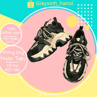 Giày sneaker nữ chất da pu cao cấp, giày độn đế nữ đế sóng cực tôn dáng kiểu dáng cá tính