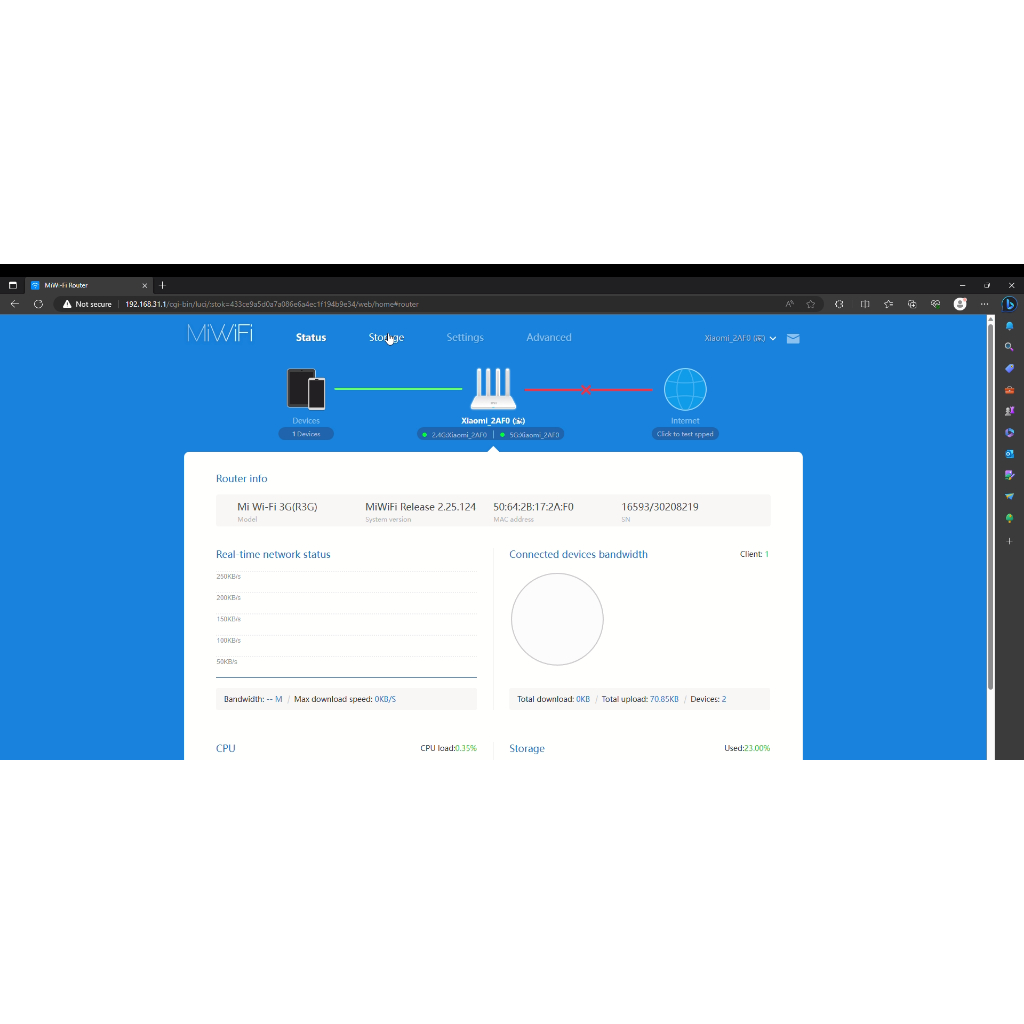 Bộ phát wifi Xiaomi Mi R3G, Wifi 5G & 2.4G, Openwrt, Padavan , Firmware gốc mặc định English