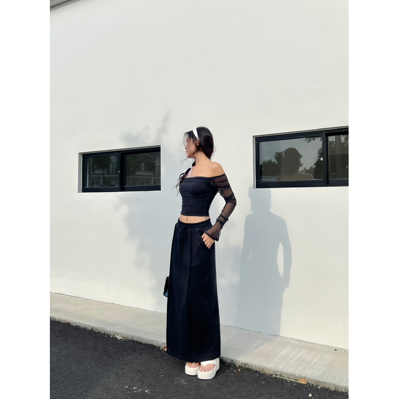 Beachclub_áo lưới bẹt vai