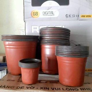 Sỉ chậu cây nhựa các loại cỡ nhỏ combo dưới 2.5kg