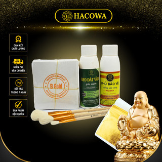 Combo 500 lá vàng kèm đủ keo và phụ kiện dùng cho dát vàng hoa quả, thạch cao, giấy, đồ da