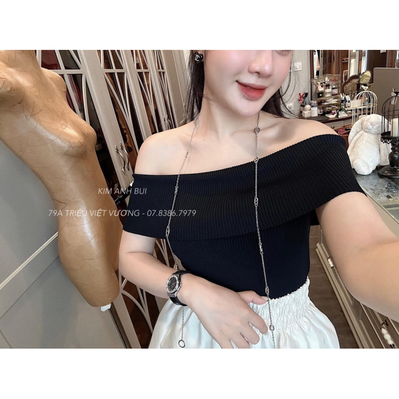 Áo trễ vai len  🛒