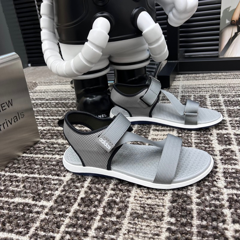 Dép quai hậu das quai dù 2 màu đen ghi mẫu mới 2023