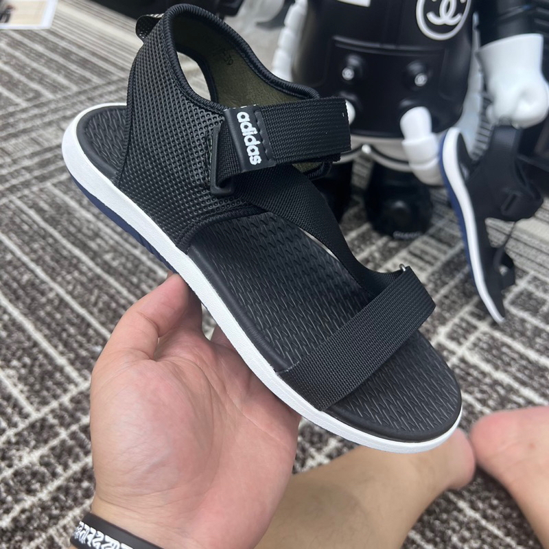 Dép quai hậu das quai dù 2 màu đen ghi mẫu mới 2023