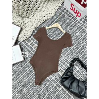 Áo bodysuit cộc tay trơn