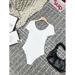 Áo bodysuit cộc tay trơn