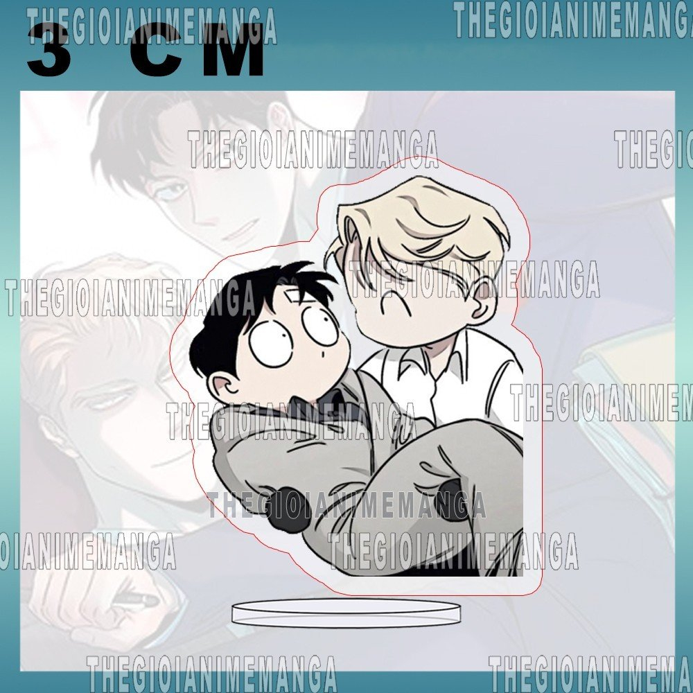 MÔ HÌNH ROSES AND CHAMPAGNE Hoa Hồng và Rượu Vang BL acrylic anime mica chibi trang trí trưng bày