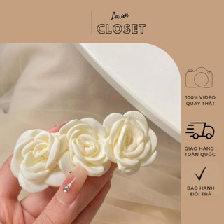 Kẹp tóc hoa trà phong cách Hàn Quốc