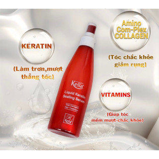 Xịt dưỡng karetin kella 250ml. tăng cường liên kết nuôi dưỡng mái tóc chắc khoẻ