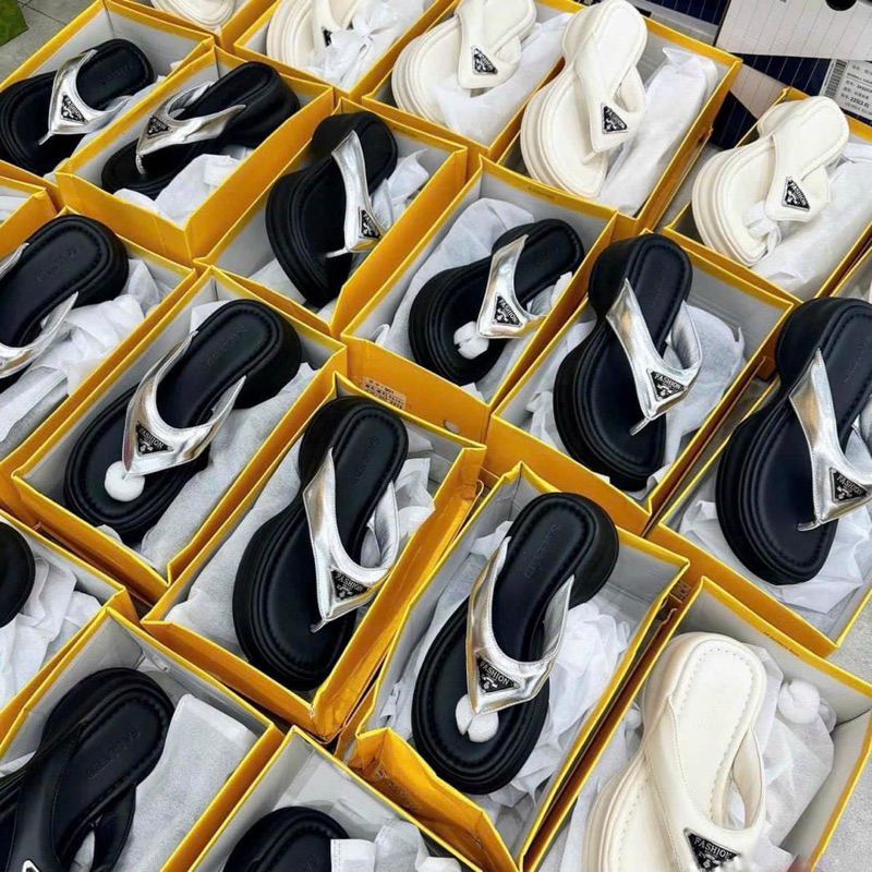 Sorami.Shoes | Dép xỏ ngón đế gợn, dép bánh mì 5cm